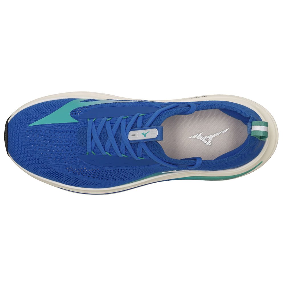 Tênis de Corrida Mizuno Neo Aura Knit Masculino Azul 2