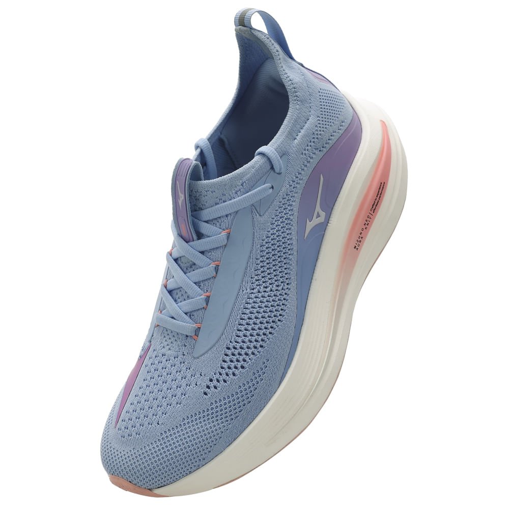 Tênis de Corrida Mizuno Neo Aura Knit Feminino Azul 6