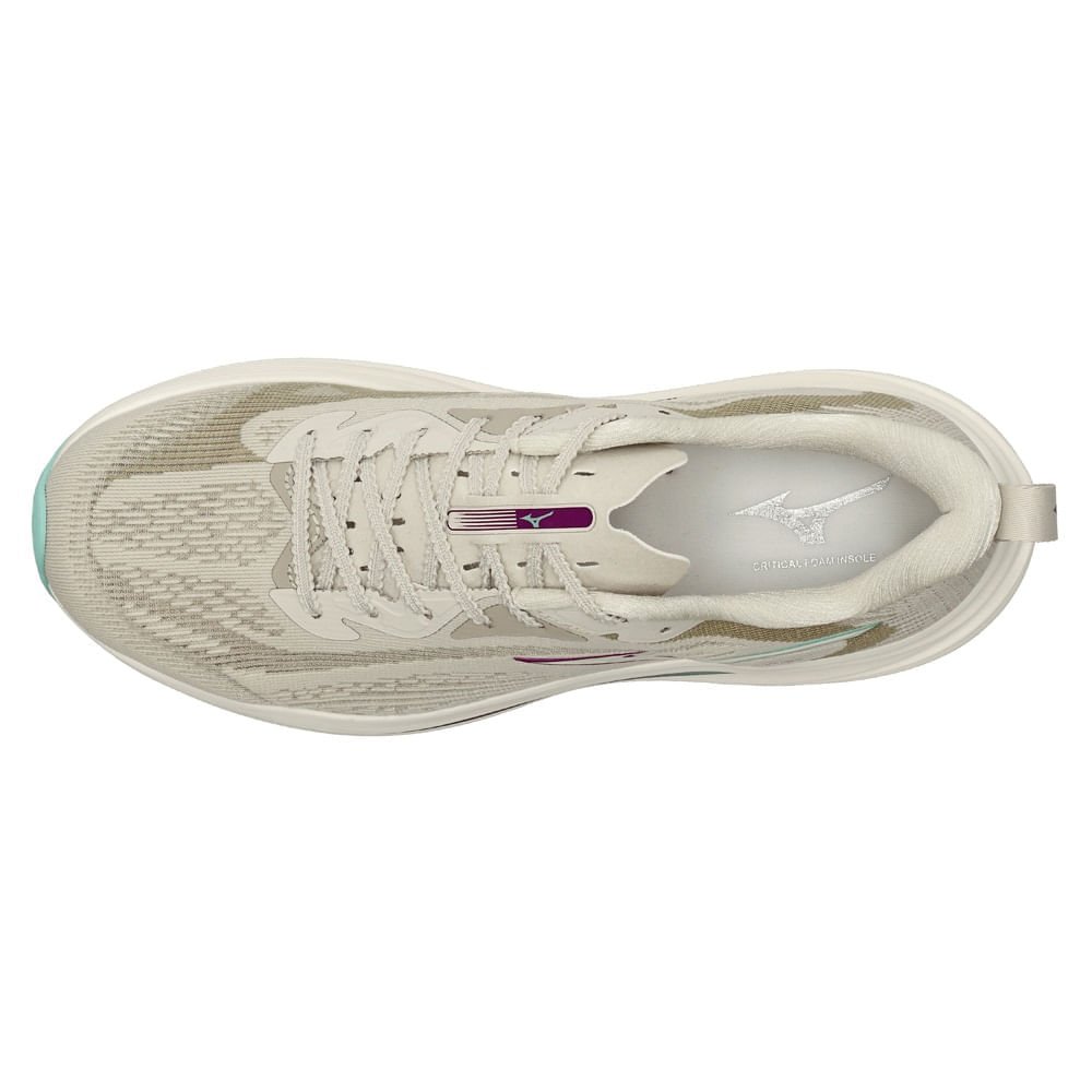 Tênis de Corrida Mizuno Neo Vortex Feminino Bege 2