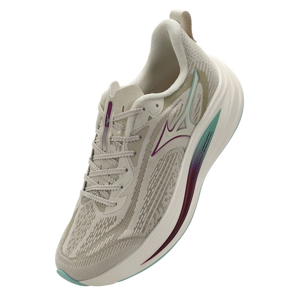Tênis de Corrida Mizuno Neo Vortex Feminino Bege 6