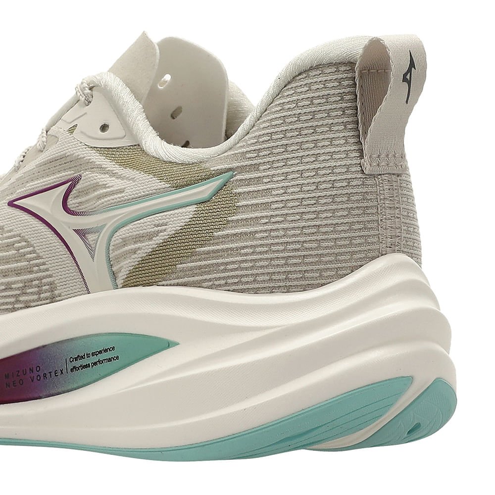 Tênis de Corrida Mizuno Neo Vortex Feminino Bege 8