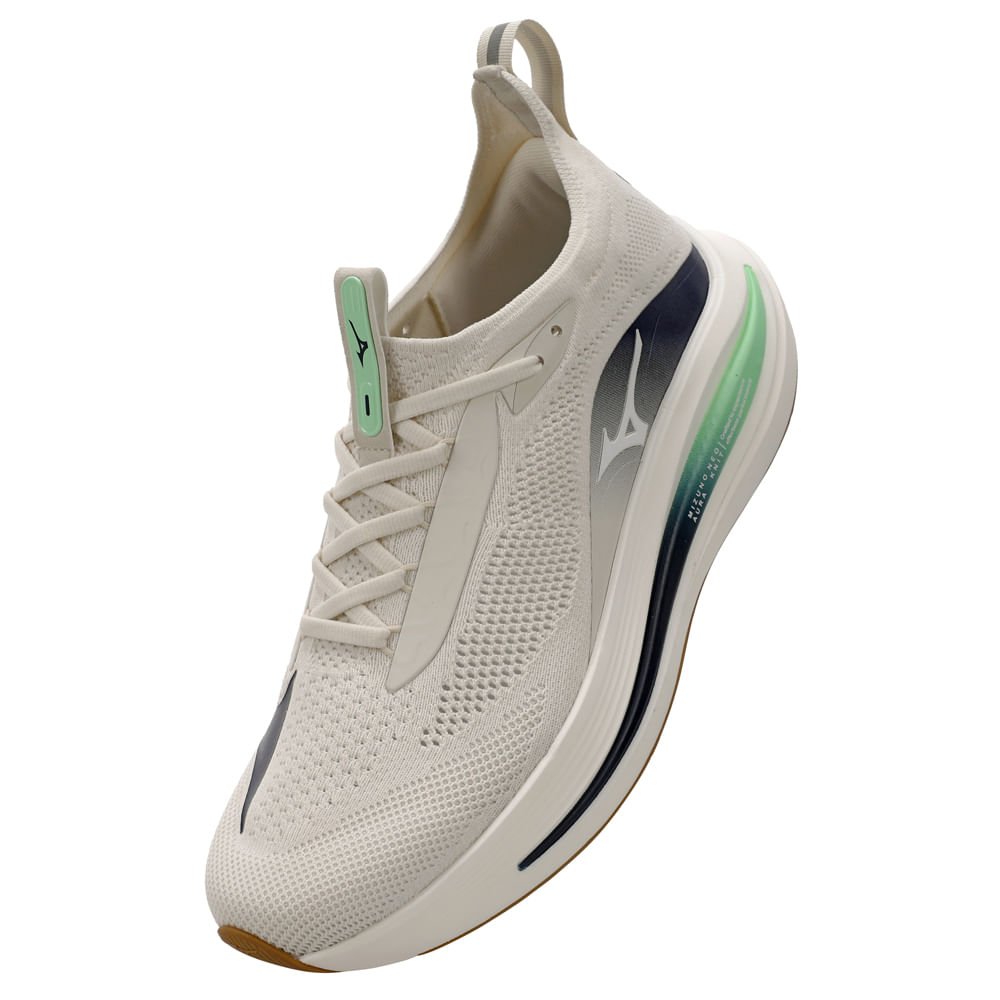 Tênis de Corrida Mizuno Neo Aura Knit Masculino Bege 6
