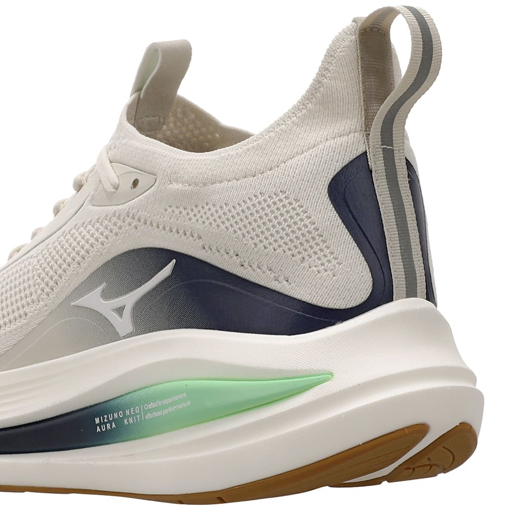 Tênis de Corrida Mizuno Neo Aura Knit Masculino Bege 8