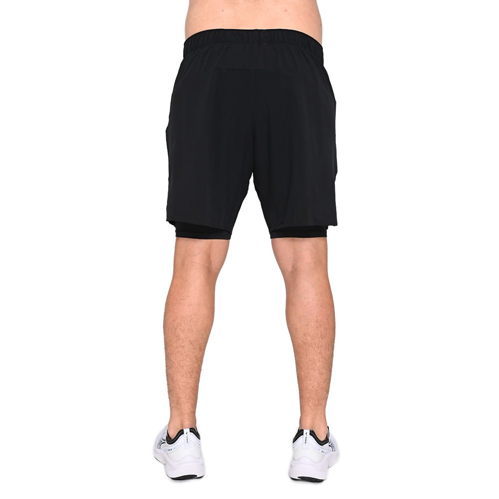 Shorts de Corrida Mizuno Core 7.5 2in1 Masculino Preto 4