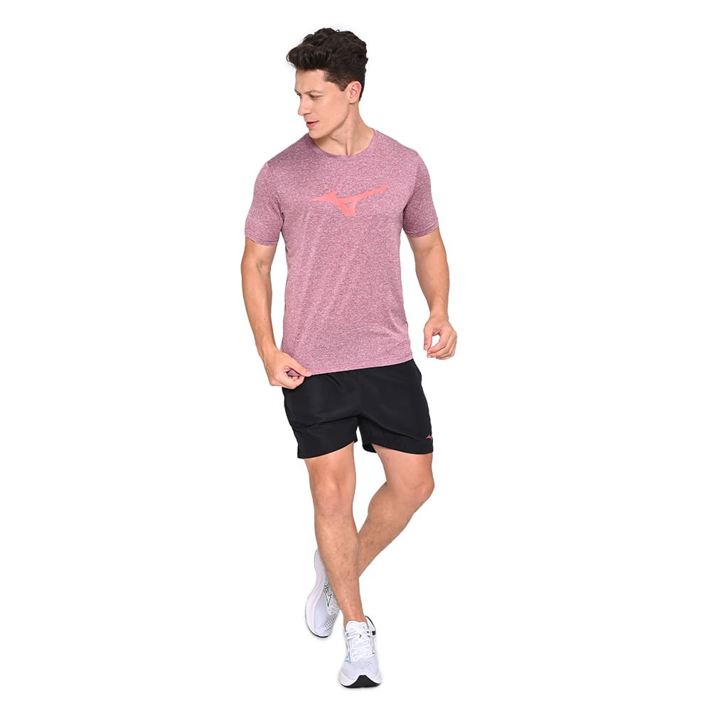 Camiseta de Corrida Mizuno Run Spark Mescla Masculina