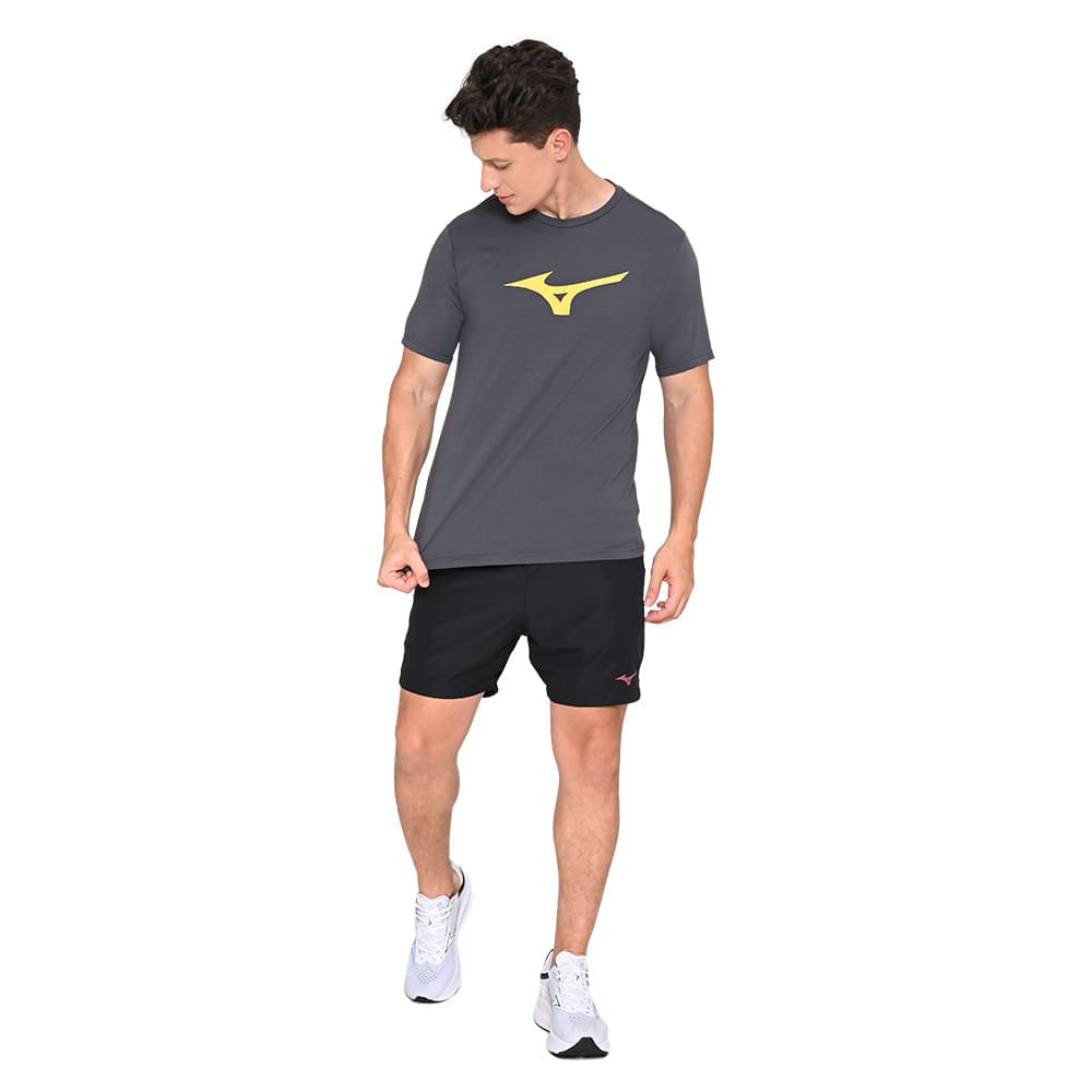 Camiseta Masculina Mizuno Basic Big Cinza 2