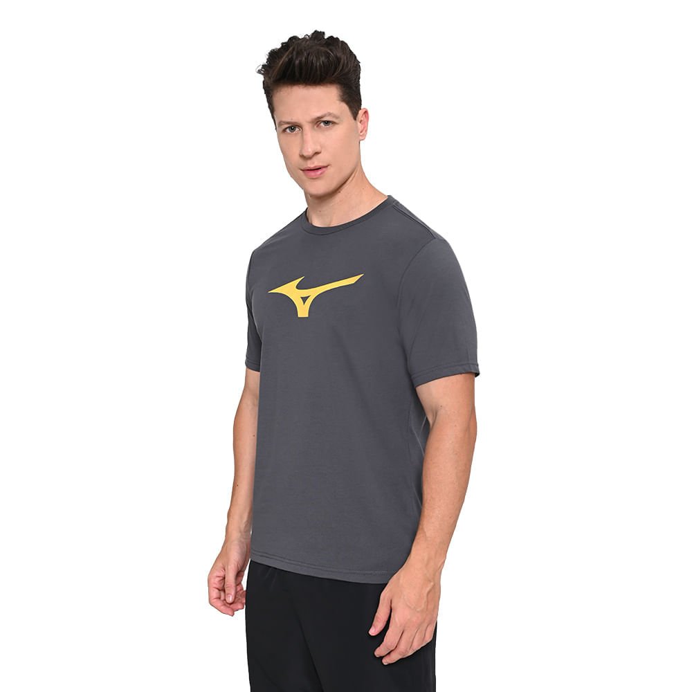 Camiseta Masculina Mizuno Basic Big Cinza 3
