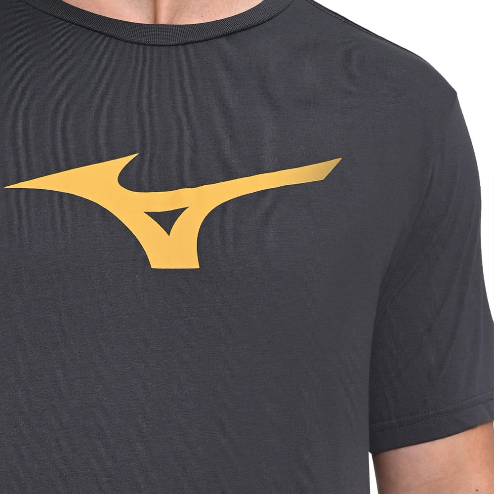 Camiseta Masculina Mizuno Basic Big Cinza 5