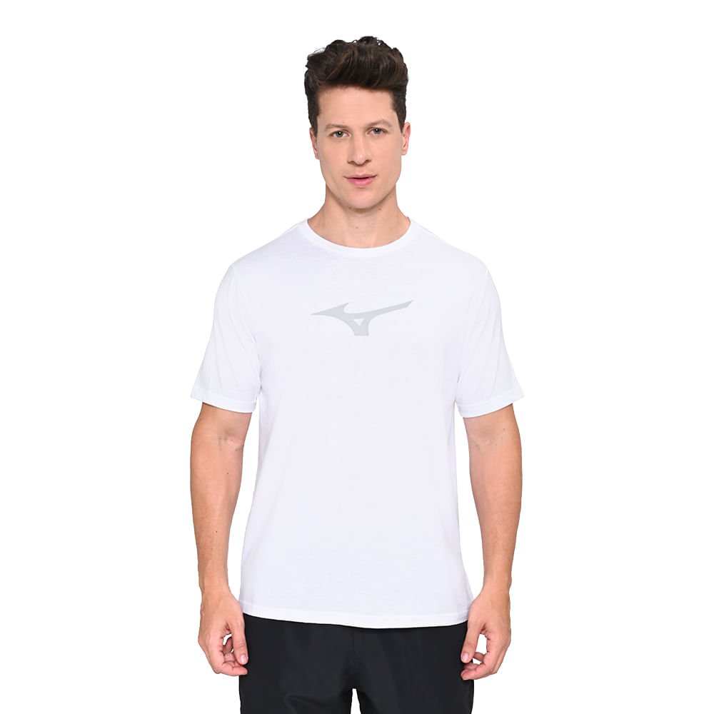 Camiseta de Treino Masculina Mizuno Lifestyle Branco 2