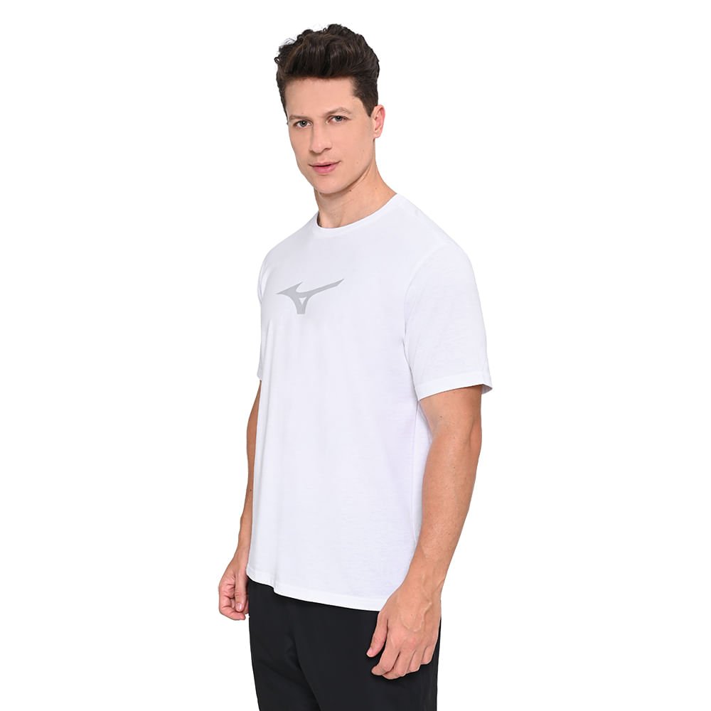Camiseta de Treino Masculina Mizuno Lifestyle Branco 3