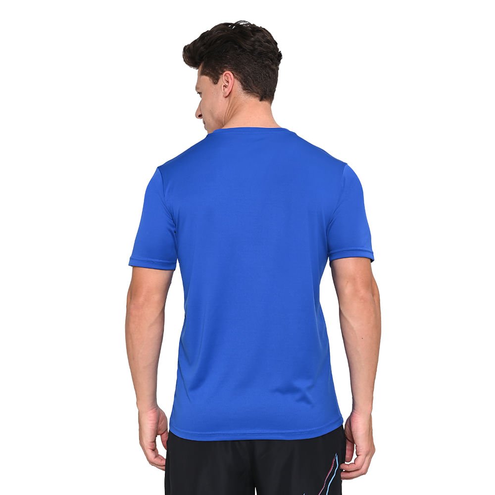 Camiseta de Corrida Masculina Mizuno Run Spark Azul 4