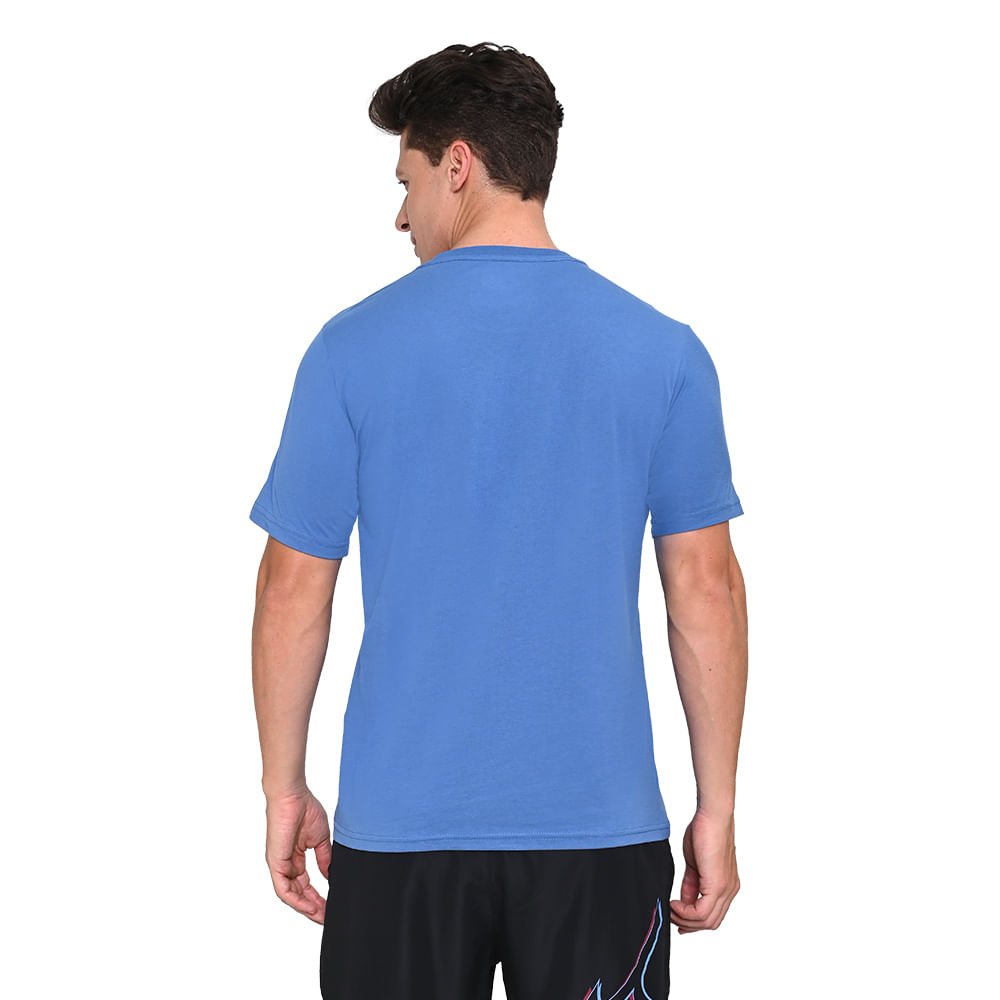Camiseta Masculina Mizuno Big Logo Azul 4