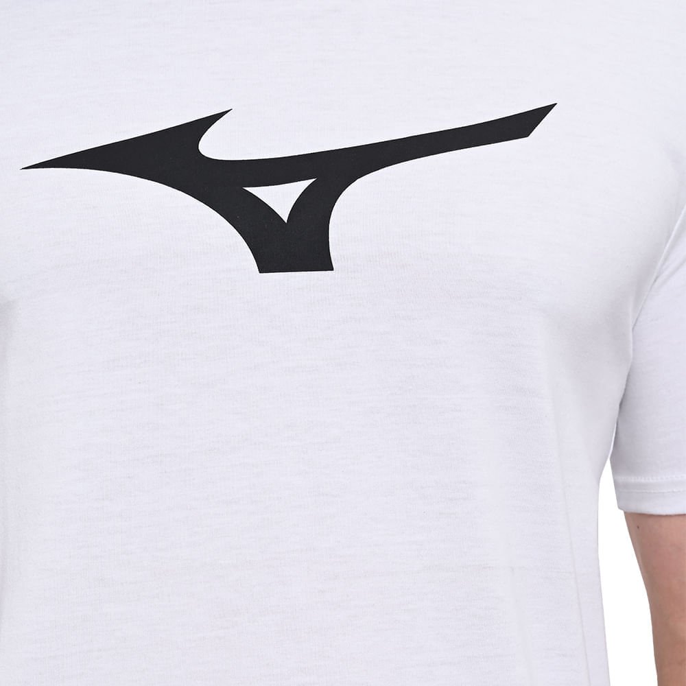 Camiseta Masculina Mizuno Basic Big Branco 5