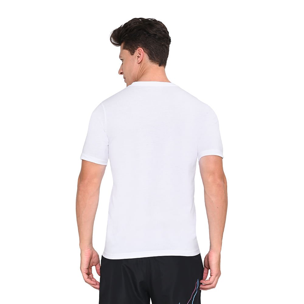 Camiseta Masculina Mizuno Basic Big Branco 4