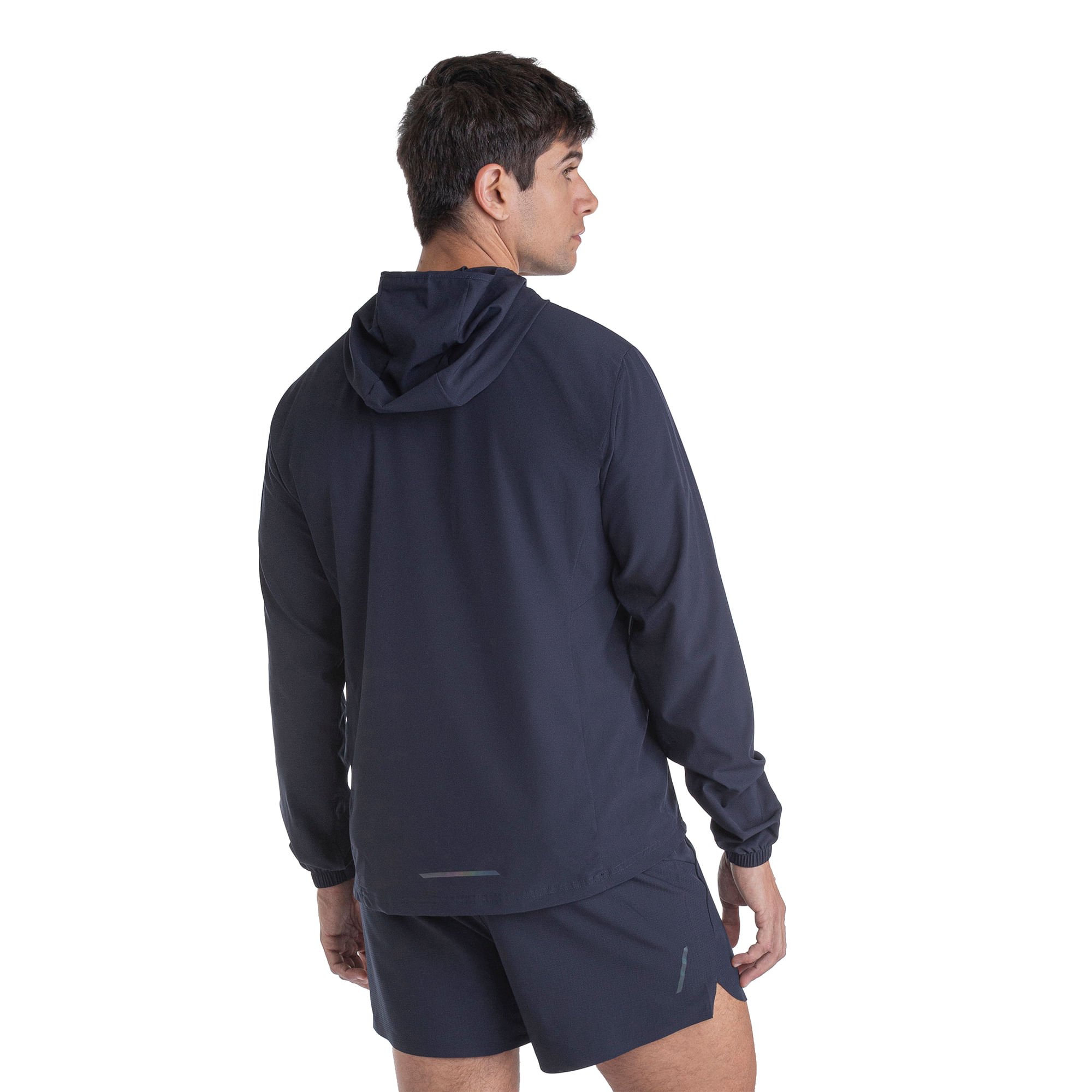 Jaqueta de Corrida Mizuno High 3 Masculina Azul Marinho 3