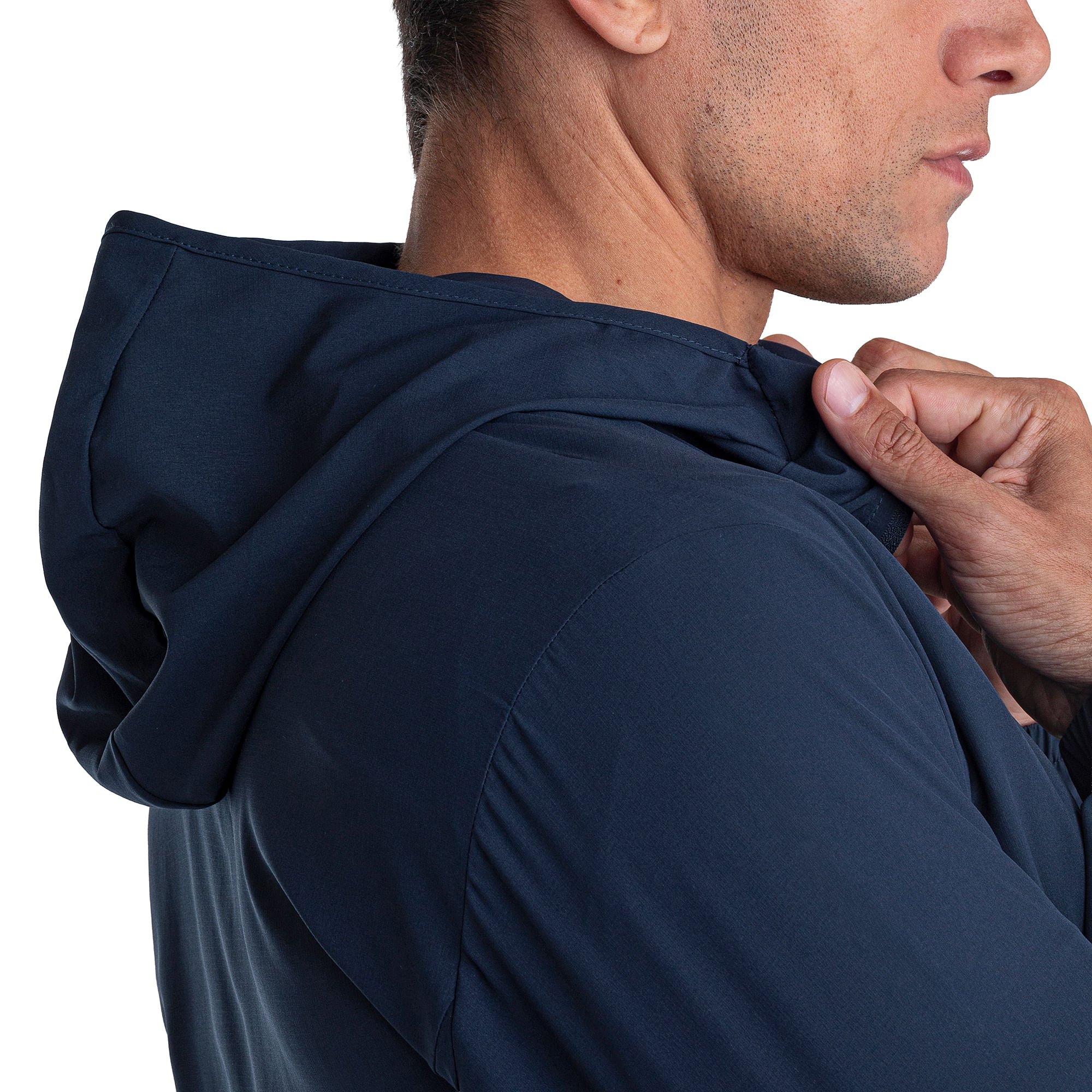 Jaqueta de Corrida Mizuno High 3 Masculina Azul Marinho 5