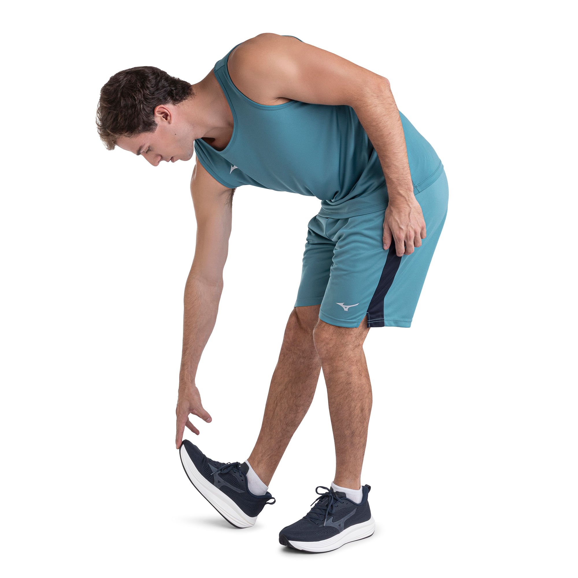 Bermuda de Treino Mizuno Root Mesh 2 Masculina Azul 4