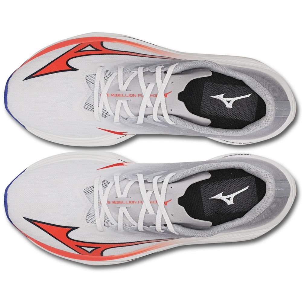 Tênis de Corrida Mizuno Wave Rebellion Flash 3 Masculino Branco 2