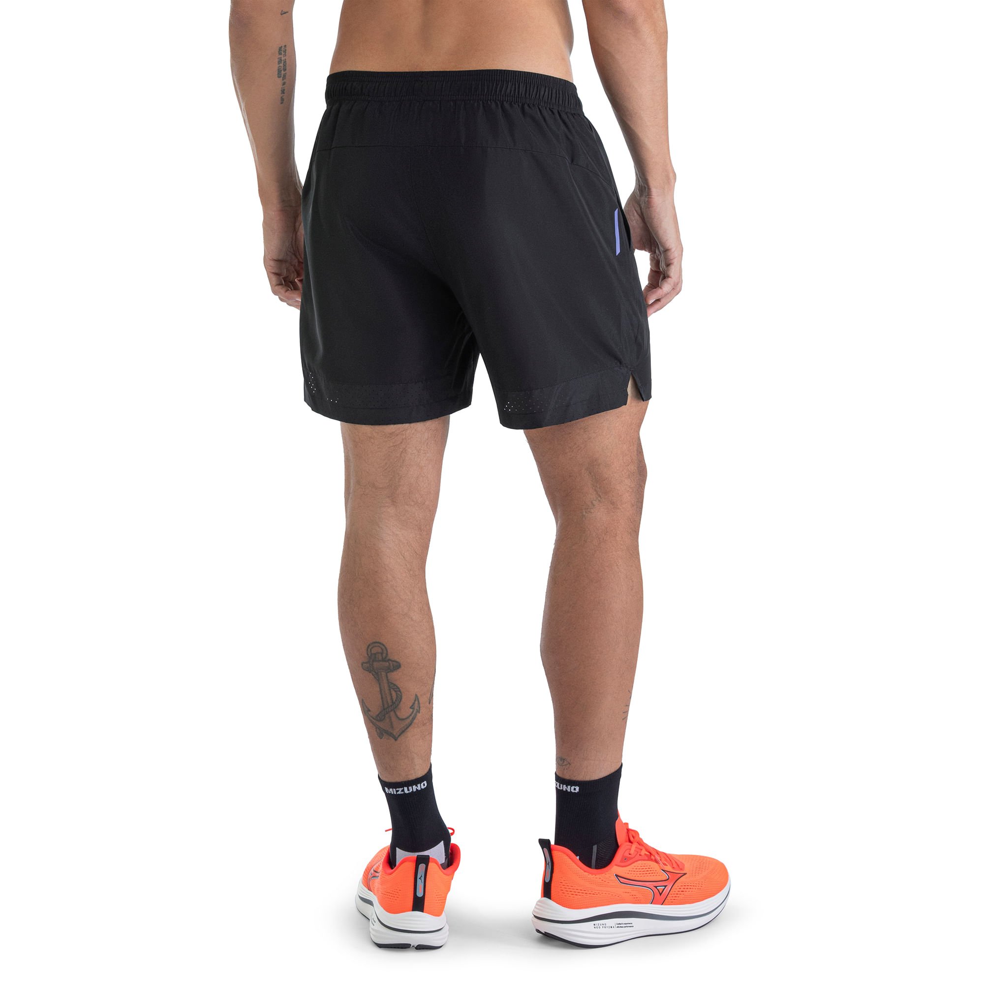Bermuda de corrida Mizuno Run Easy 5 Masculina Preto 3