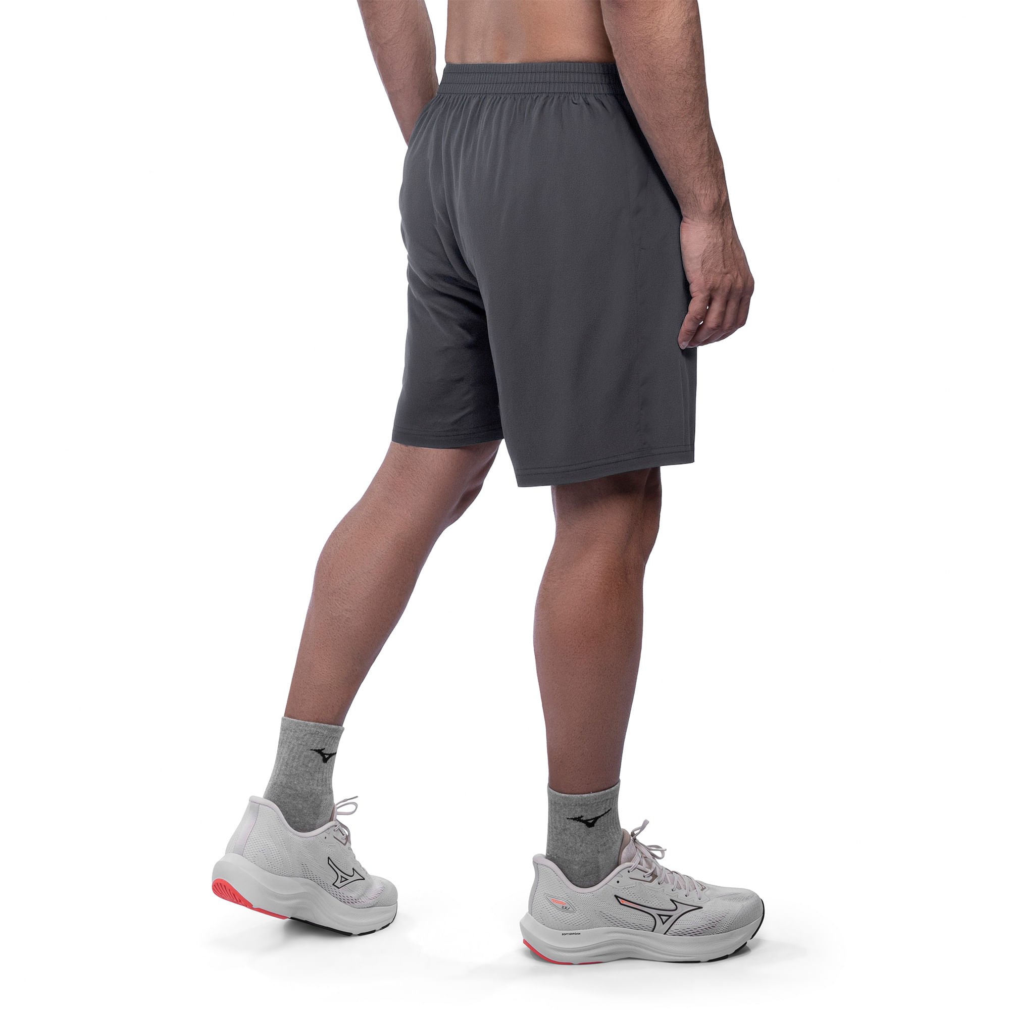 Bermuda de Treino Mizuno Energy 7 Masculina Cinza 3