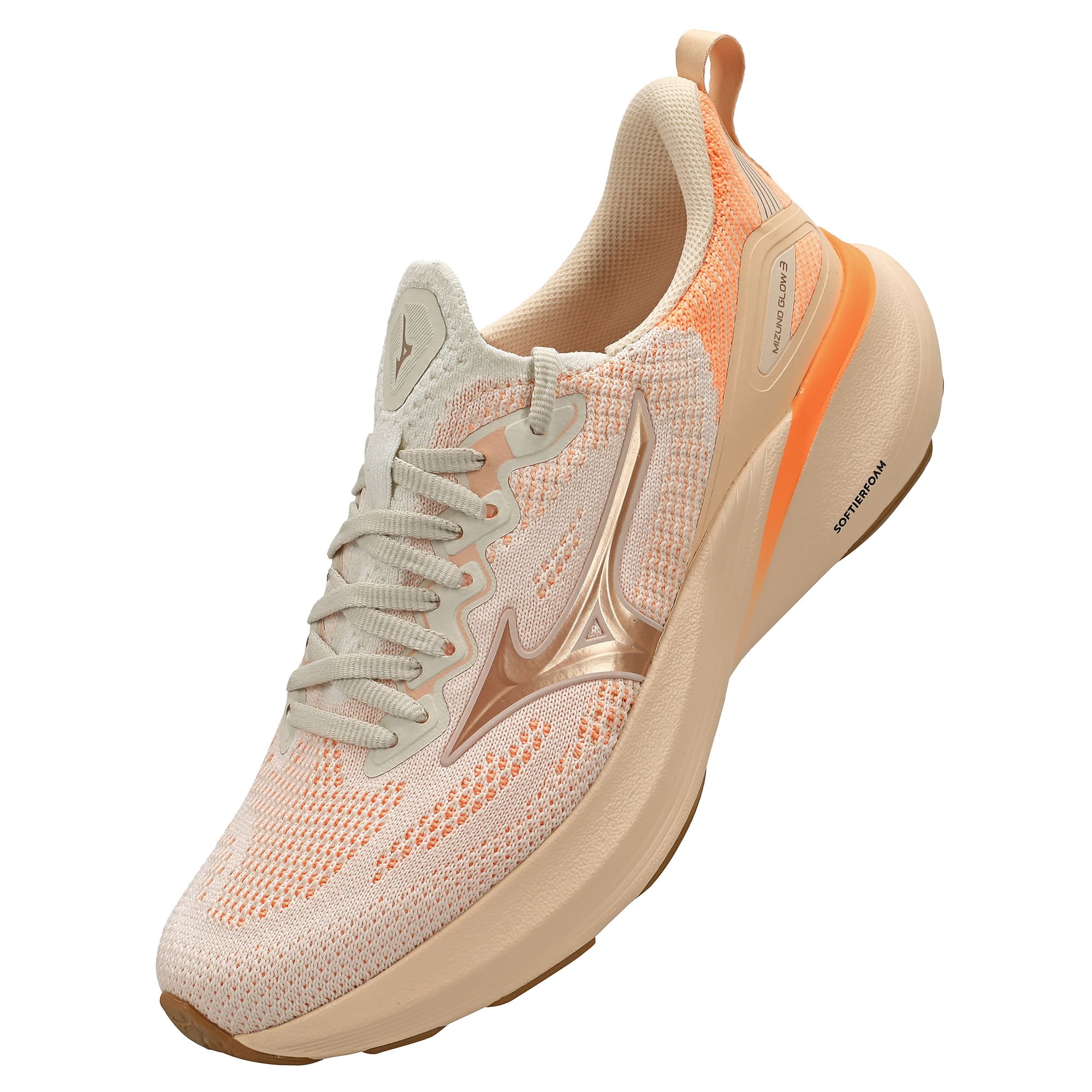 Tênis de Corrida Mizuno Glow 3 Feminino Laranja 5