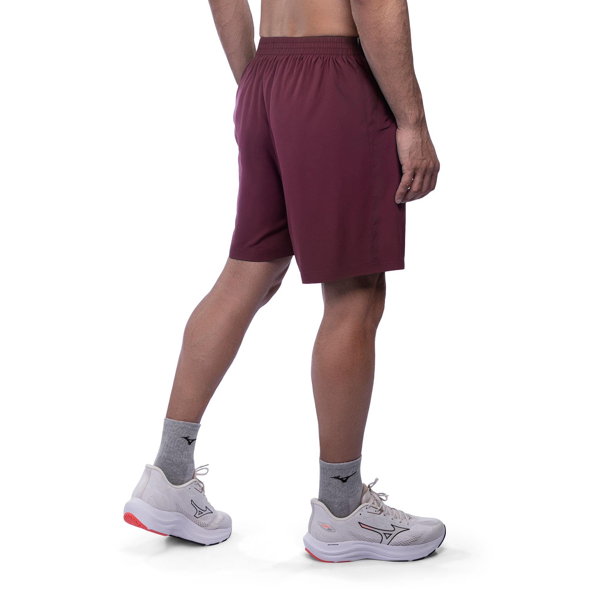 Bermuda de Treino Mizuno Energy 7 Masculina Bordô 3
