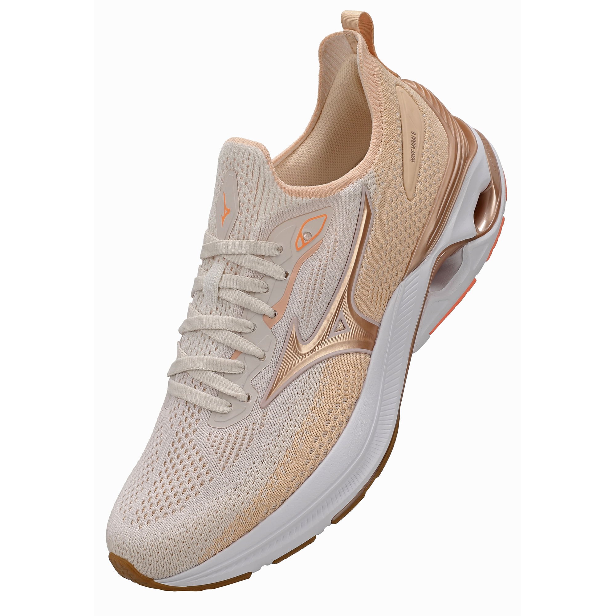 Tênis de Corrida Mizuno Wave Mirai 8 Feminino Pêssego 5