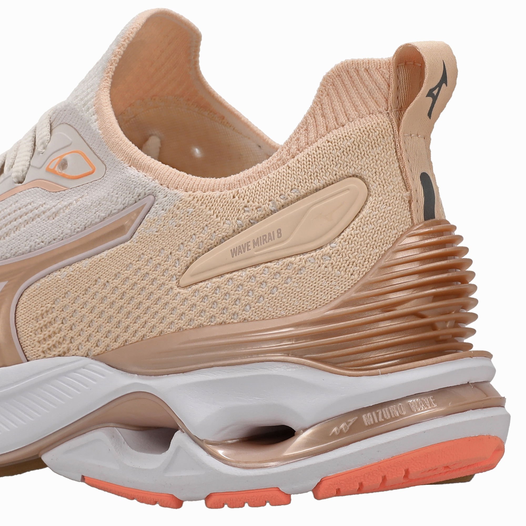 Tênis de Corrida Mizuno Wave Mirai 8 Feminino Pêssego 7