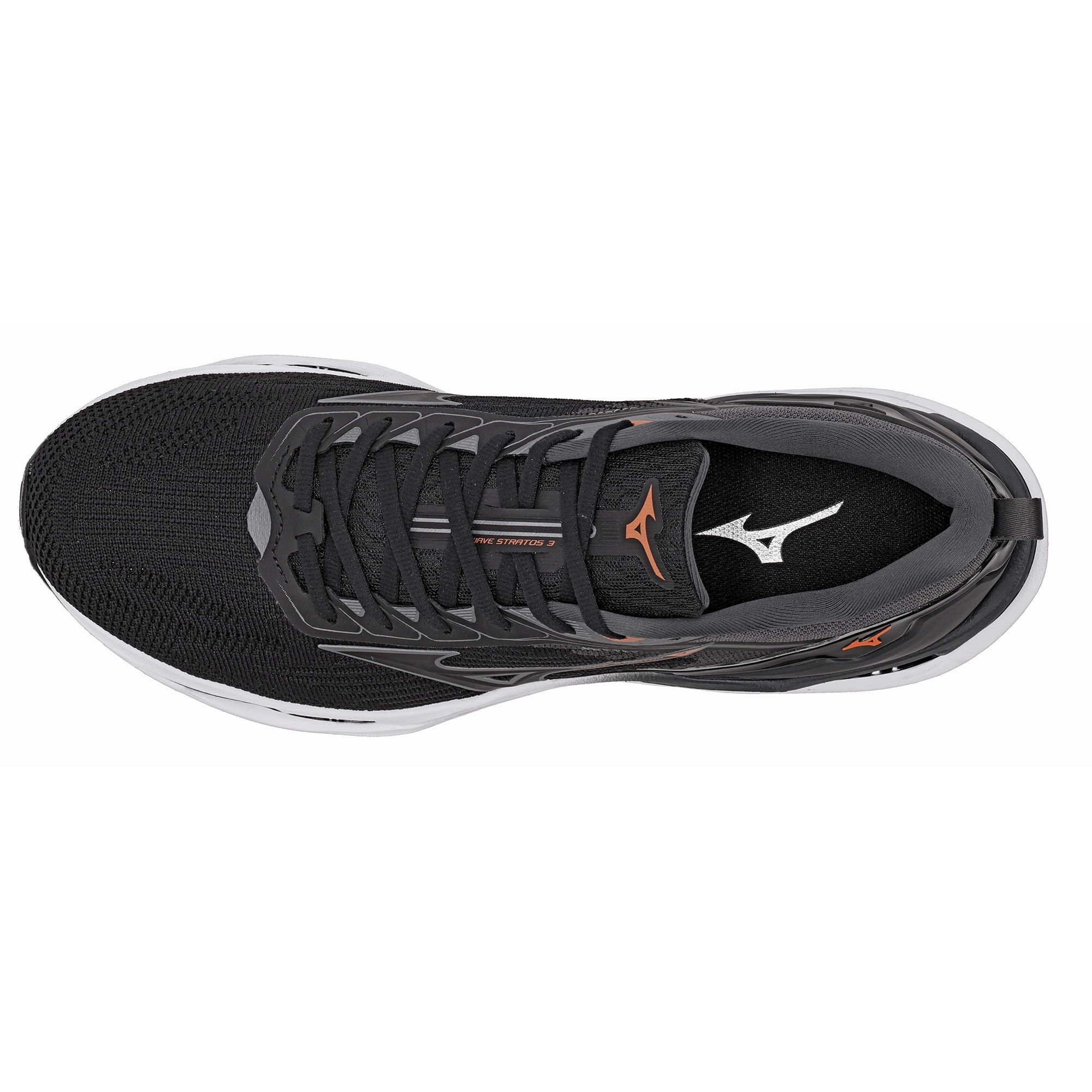 Tênis de Corrida Mizuno Wave Stratos 3 Masculino Preto 2