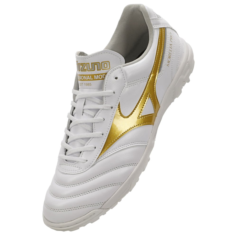 Chuteira Society Mizuno Morelia II Pro AS Masculina Branco 5