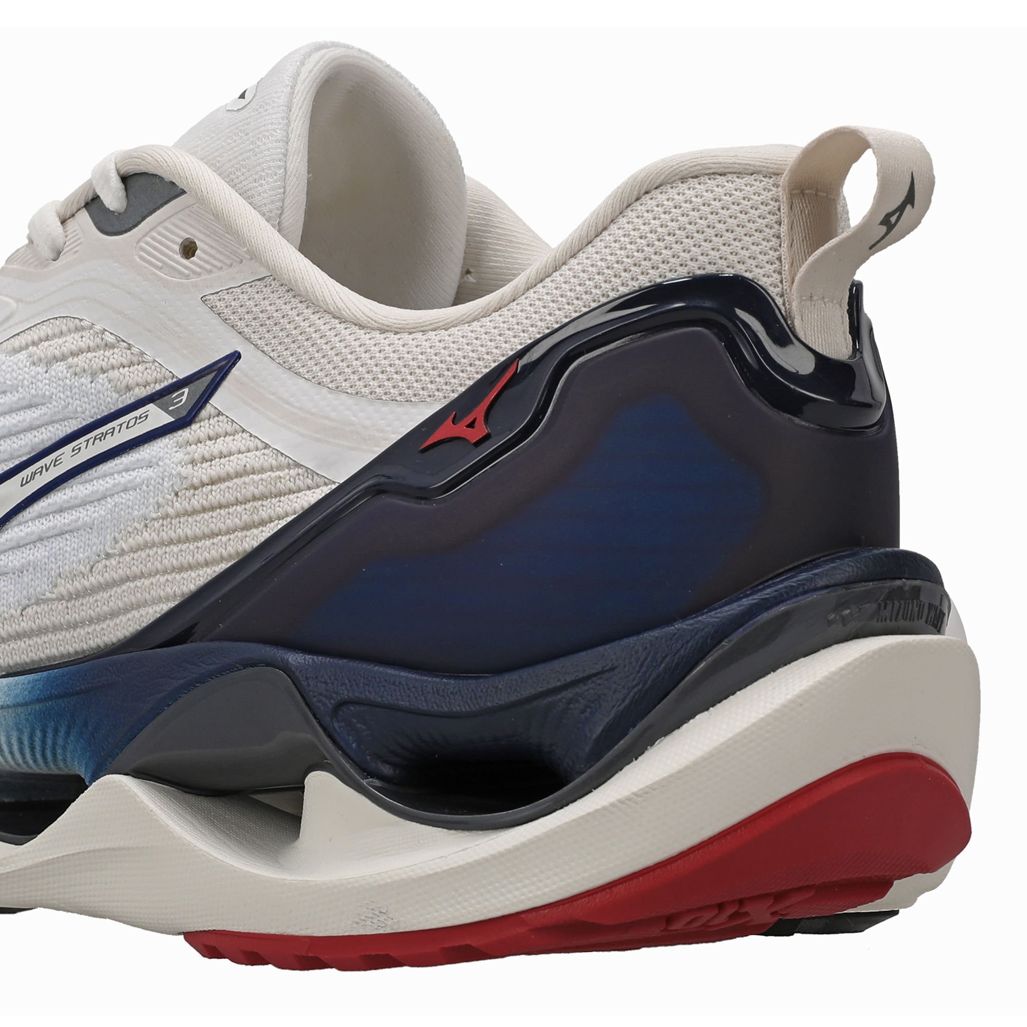 Tênis de Corrida Mizuno Wave Stratos 3 Masculino Branco 7