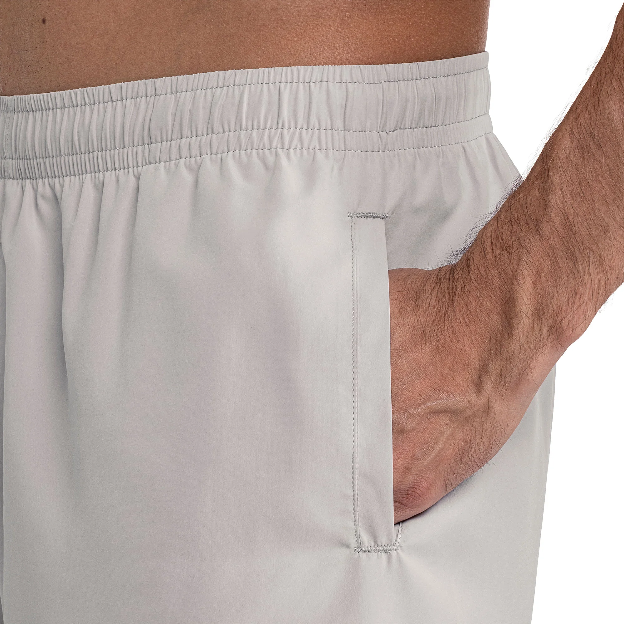 Bermuda de Treino Mizuno Run Bird Masculina Cinza 4