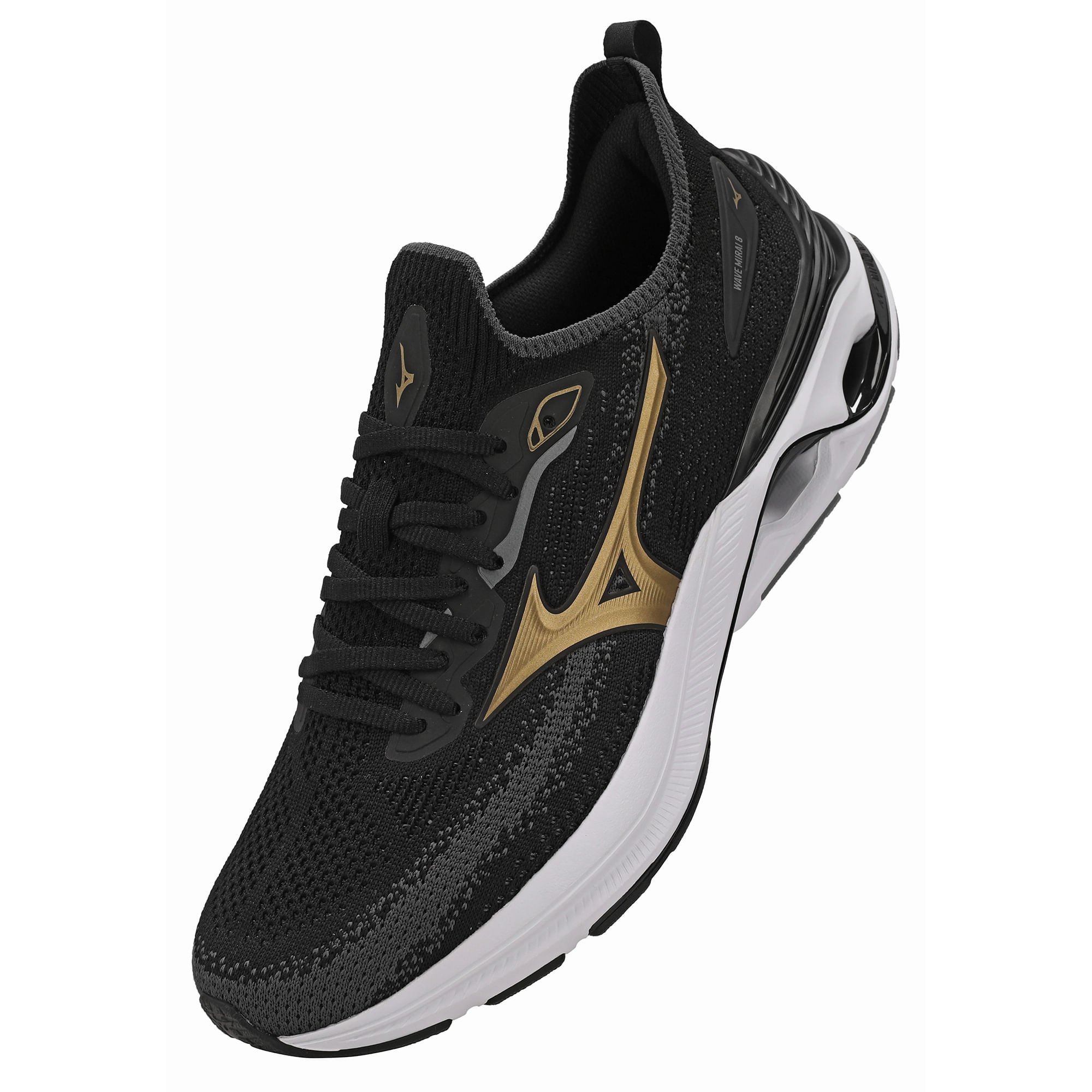 Tênis de Corrida Mizuno Wave Mirai 8 Feminino Preto 5