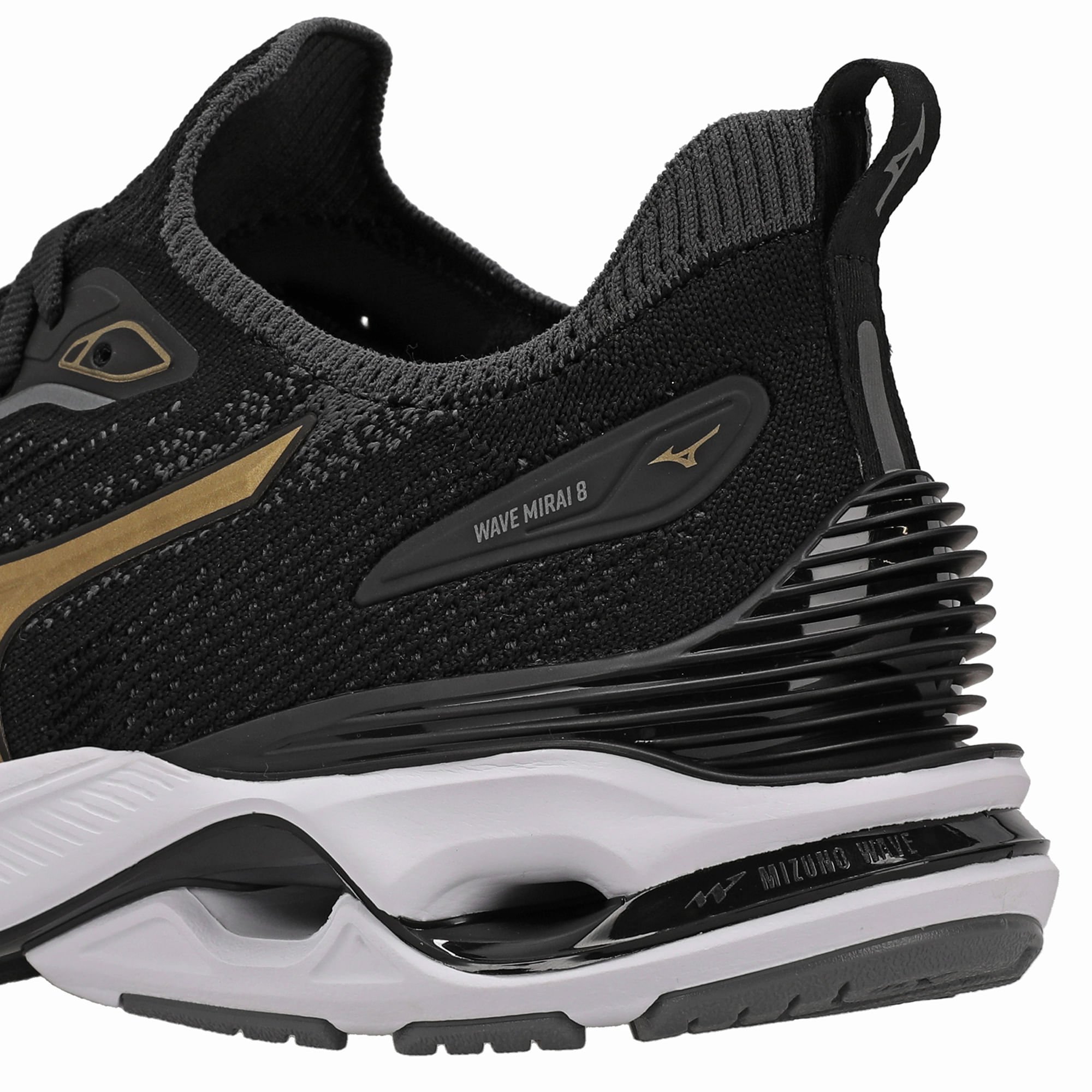 Tênis de Corrida Mizuno Wave Mirai 8 Feminino Preto 7