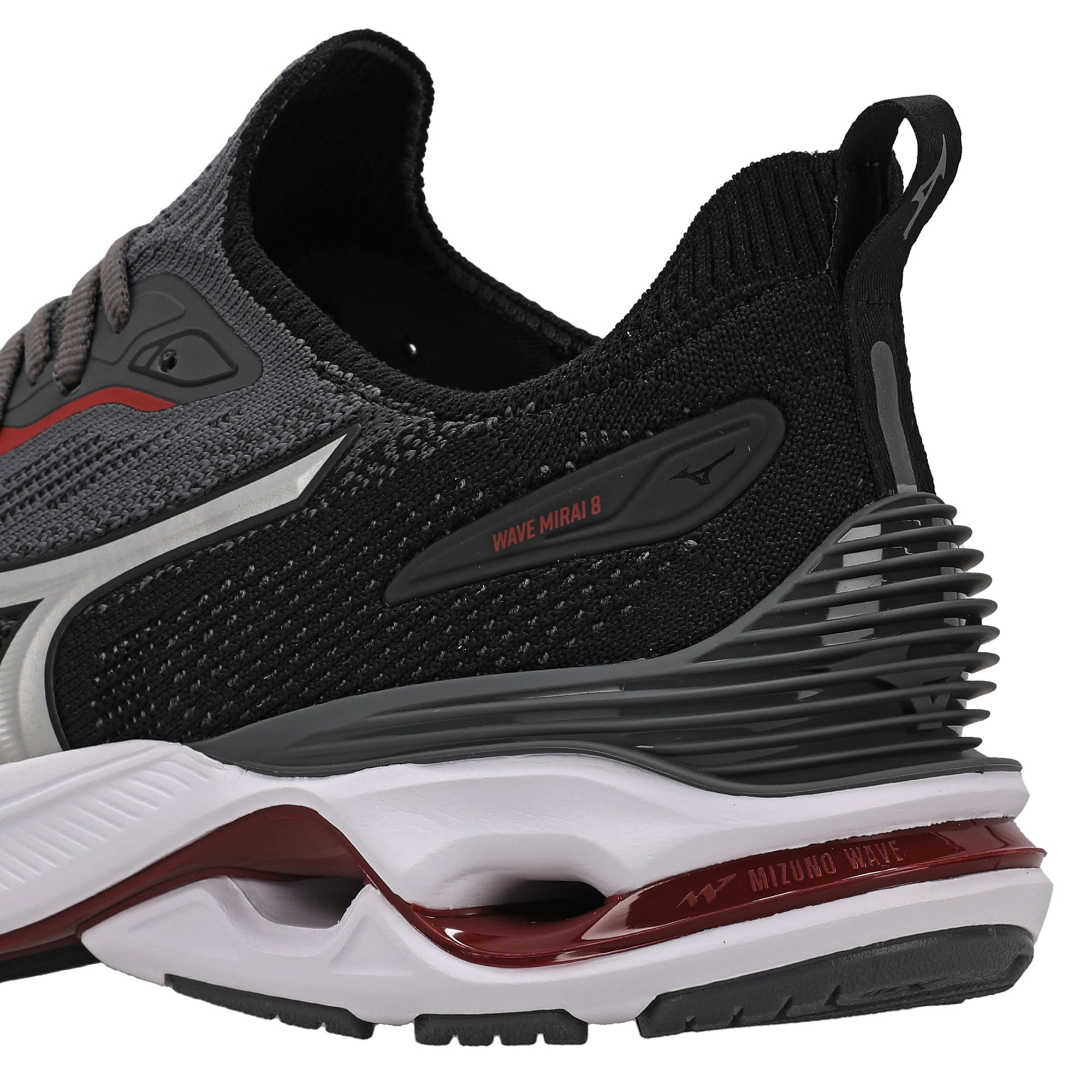 Tênis de Corrida Mizuno Wave Mirai 8 Masculino Cinza 7