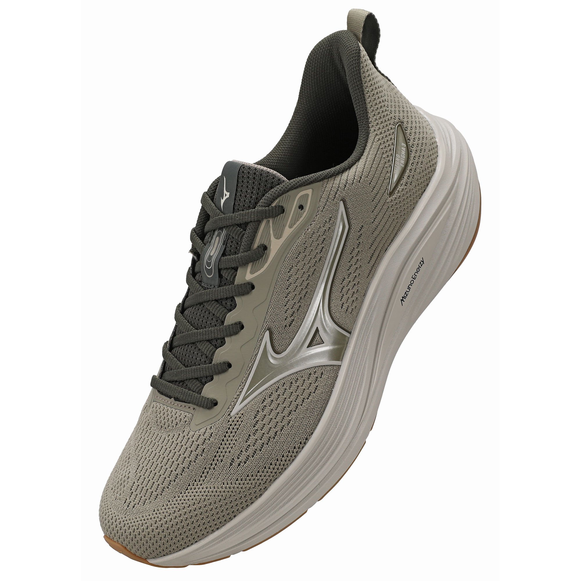 Tênis de Corrida Mizuno Enigma 3 Masculino Bege 5