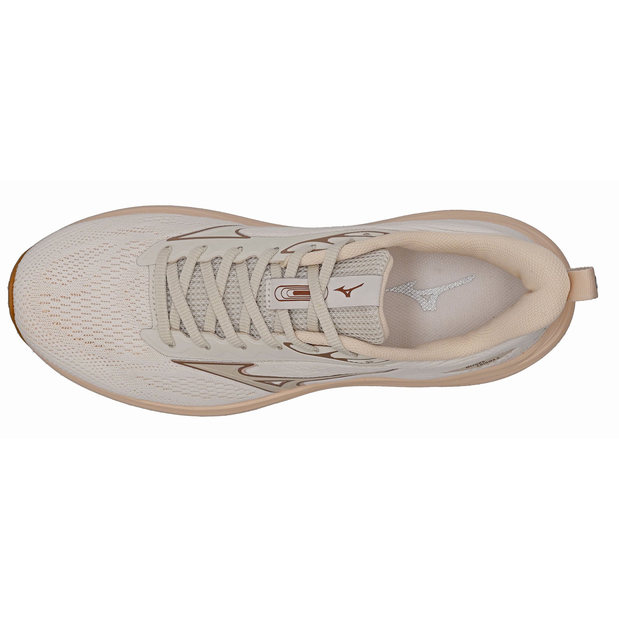 Tênis de Corrida Mizuno Enigma 3 Feminino Bege 2