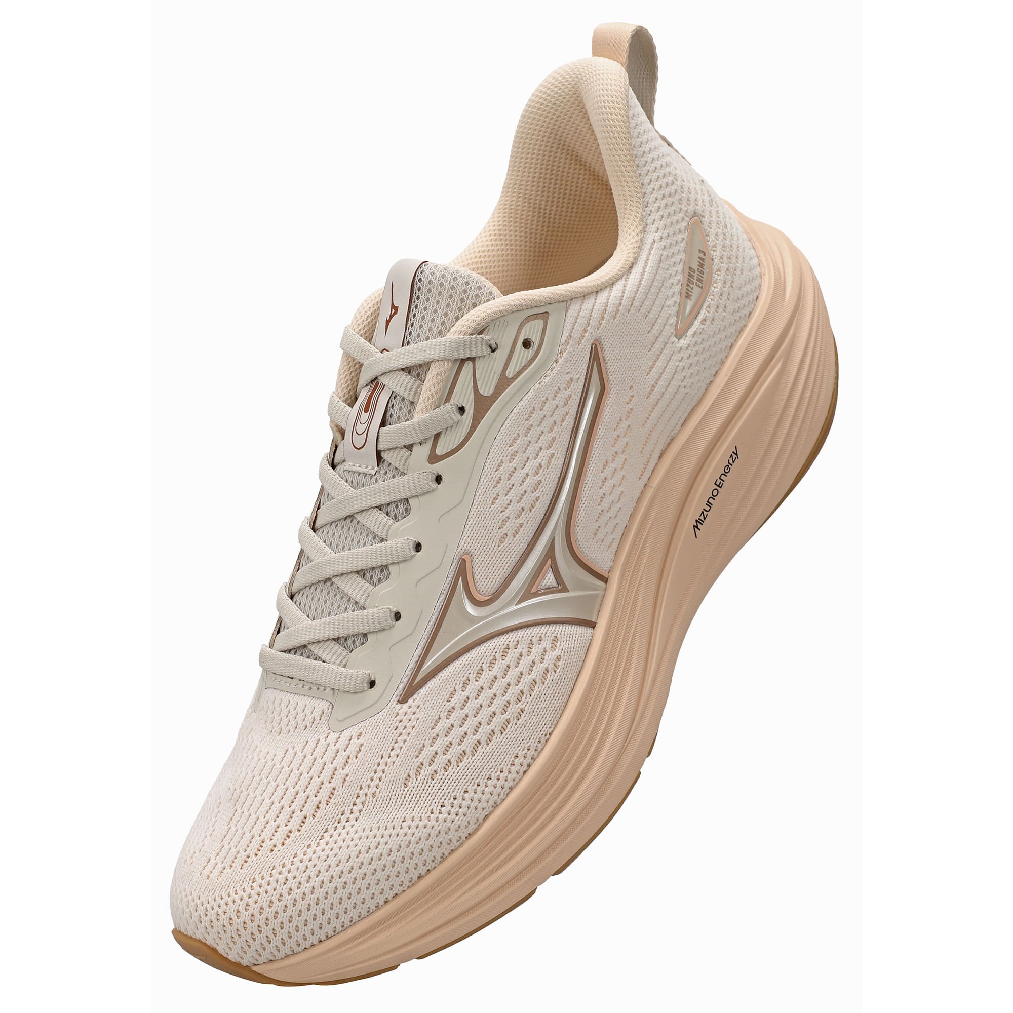 Tênis de Corrida Mizuno Enigma 3 Feminino Bege 5