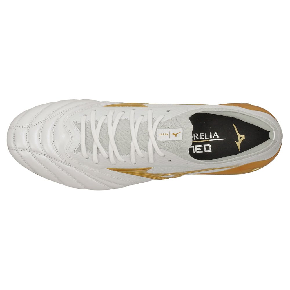 Chuteira de Campo Mizuno Morelia Neo IV Beta Japan Masculina Branco 2