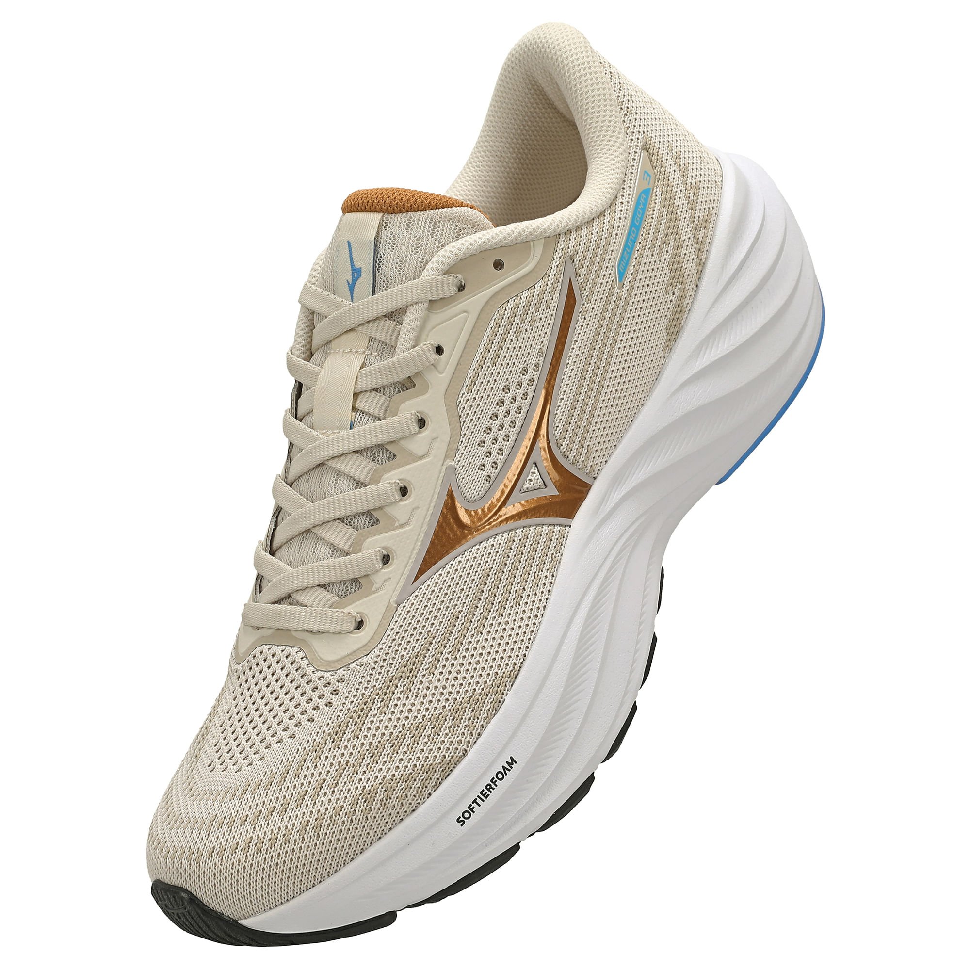 Tênis de Corrida Mizuno Goya 3 Bege 5