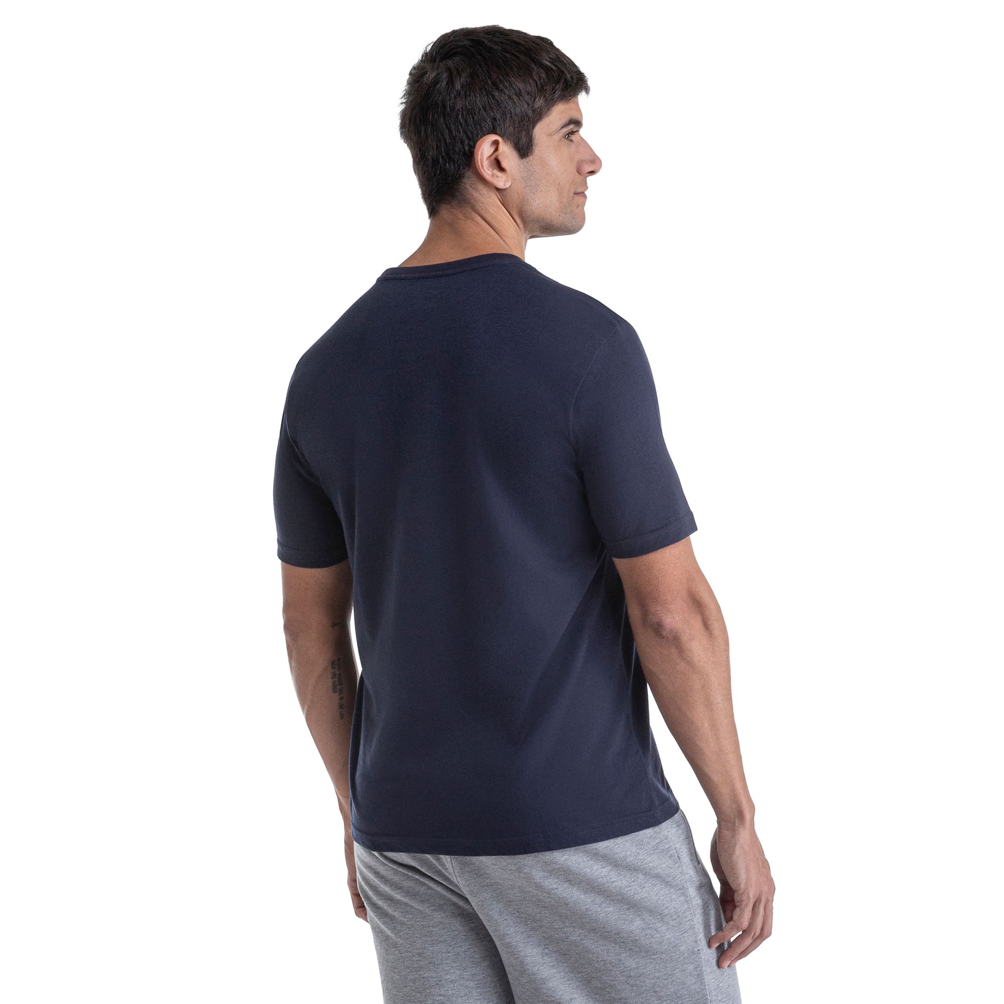 Camiseta Mizuno Big Logo Azul 3