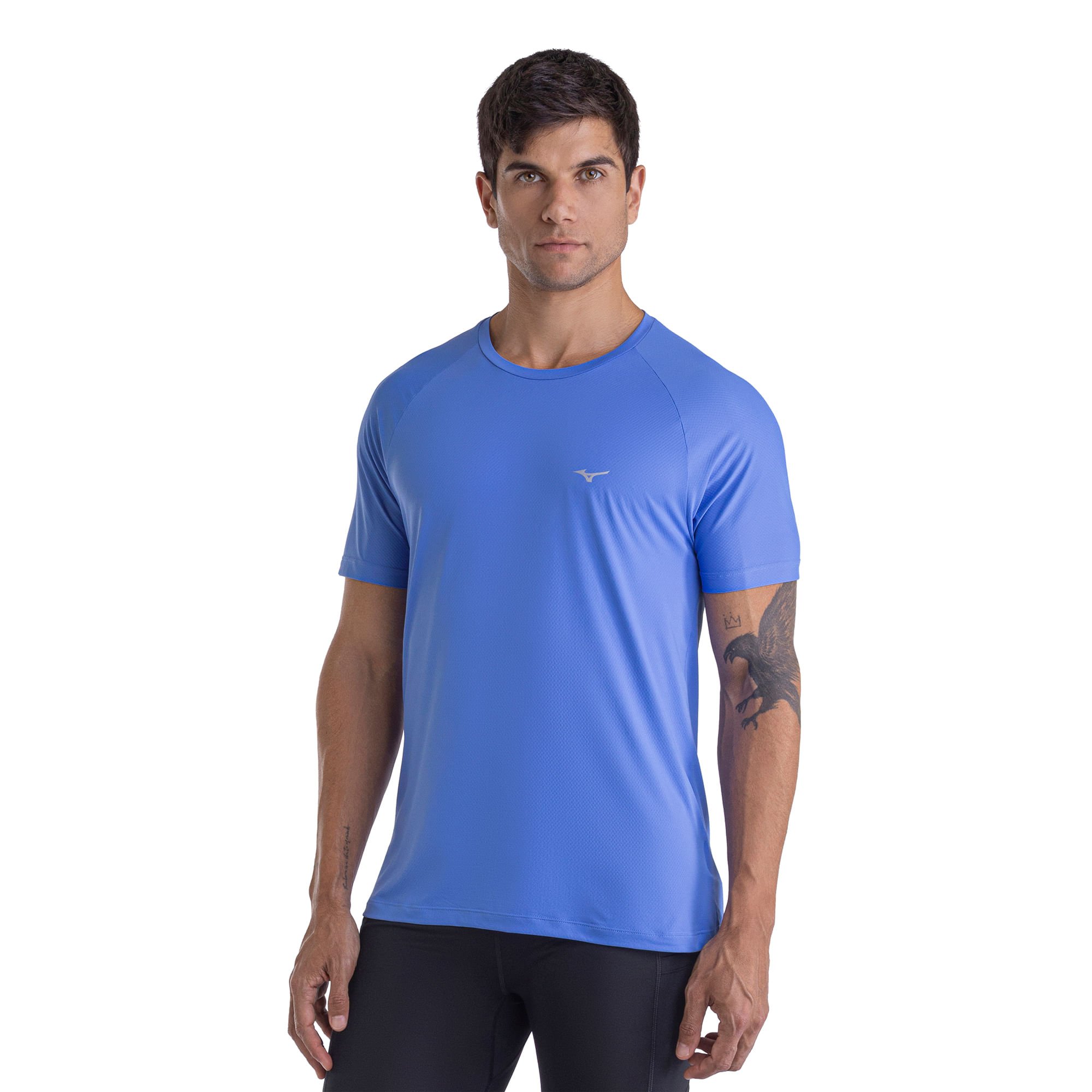Camiseta de Corrida Mizuno Pro UV Azul 2