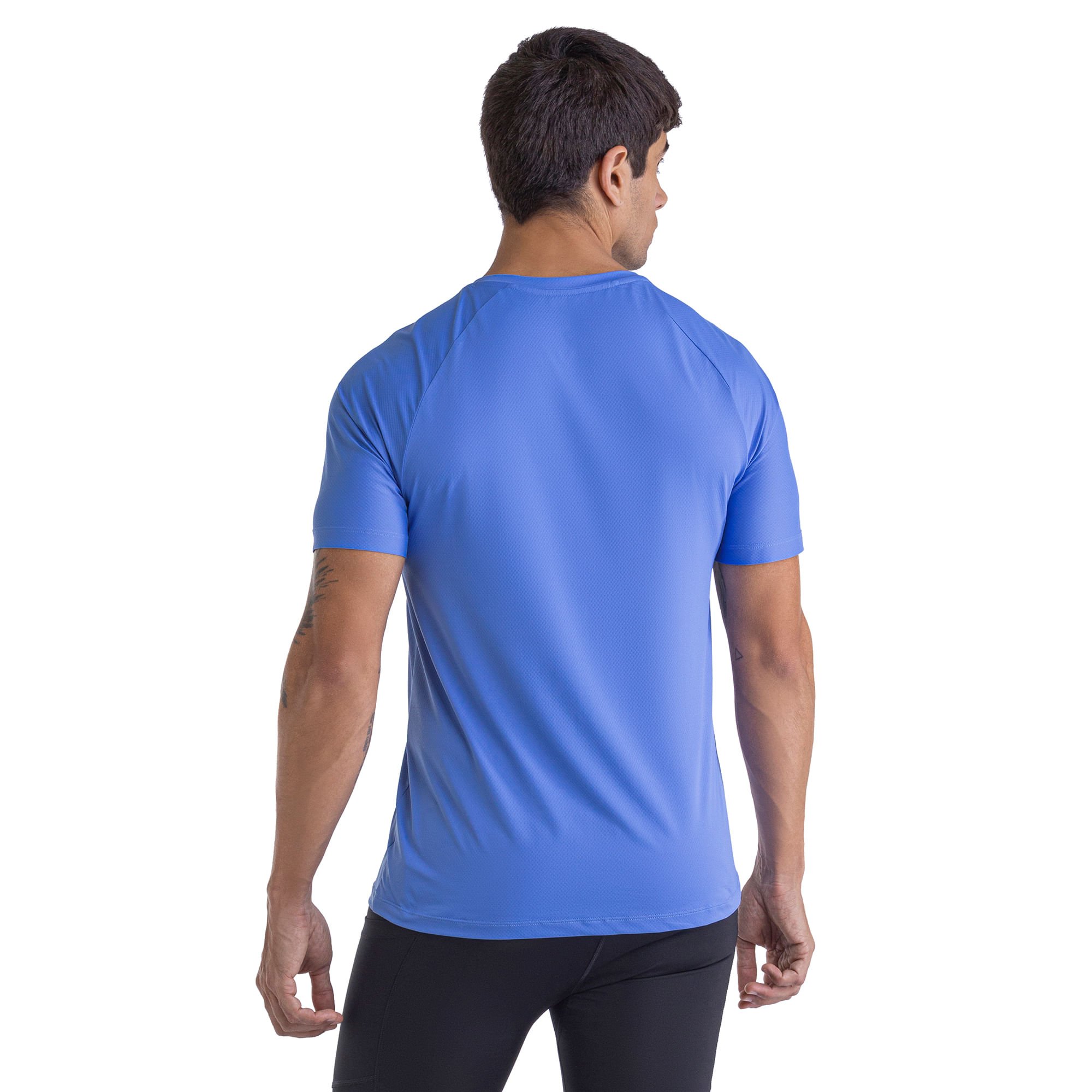 Camiseta de Corrida Mizuno Pro UV Azul 3