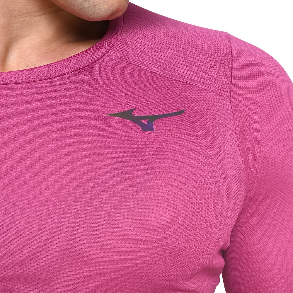 Camiseta de Treino Mizuno Two Loops 8 Rosa 4