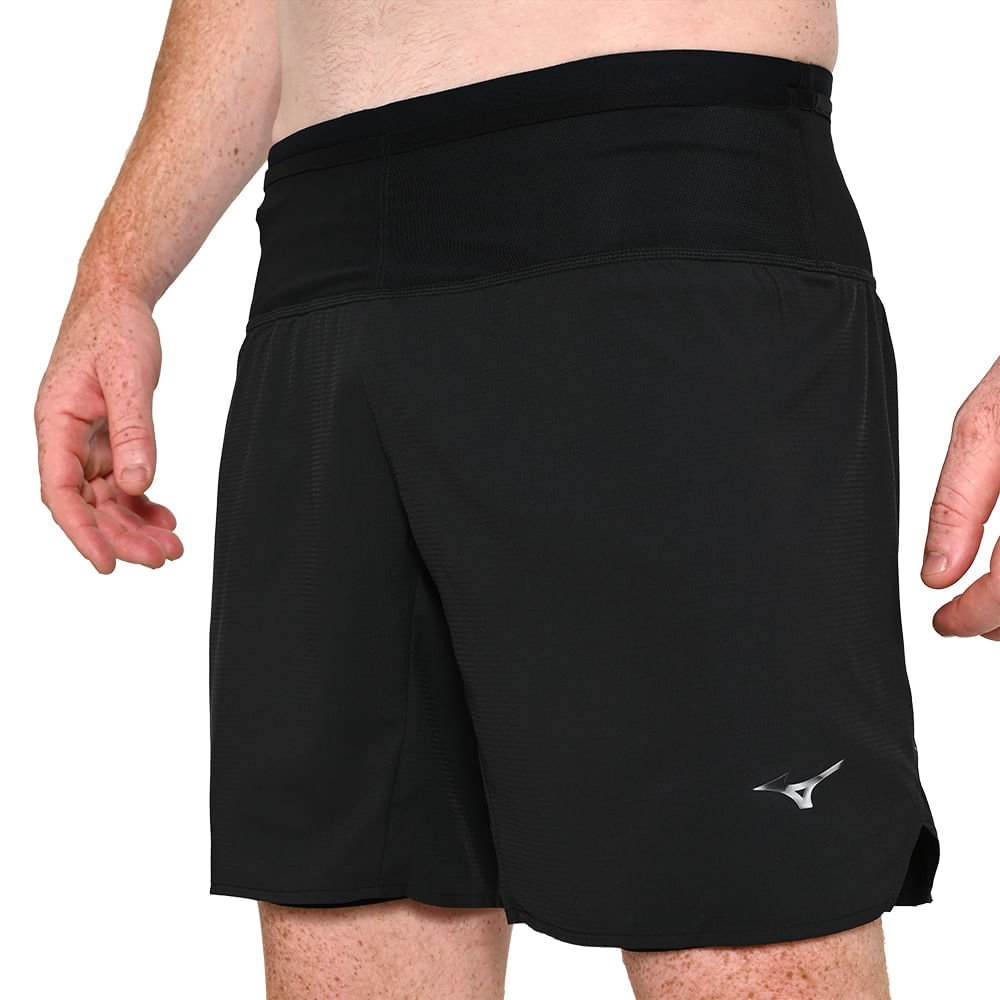 Shorts de Corrida Mizuno Trail ER 2 em 1 Preto 4