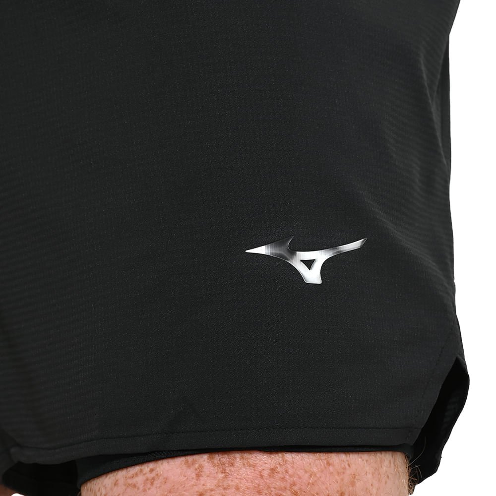 Shorts de Corrida Mizuno Trail ER 2 em 1 Preto 5