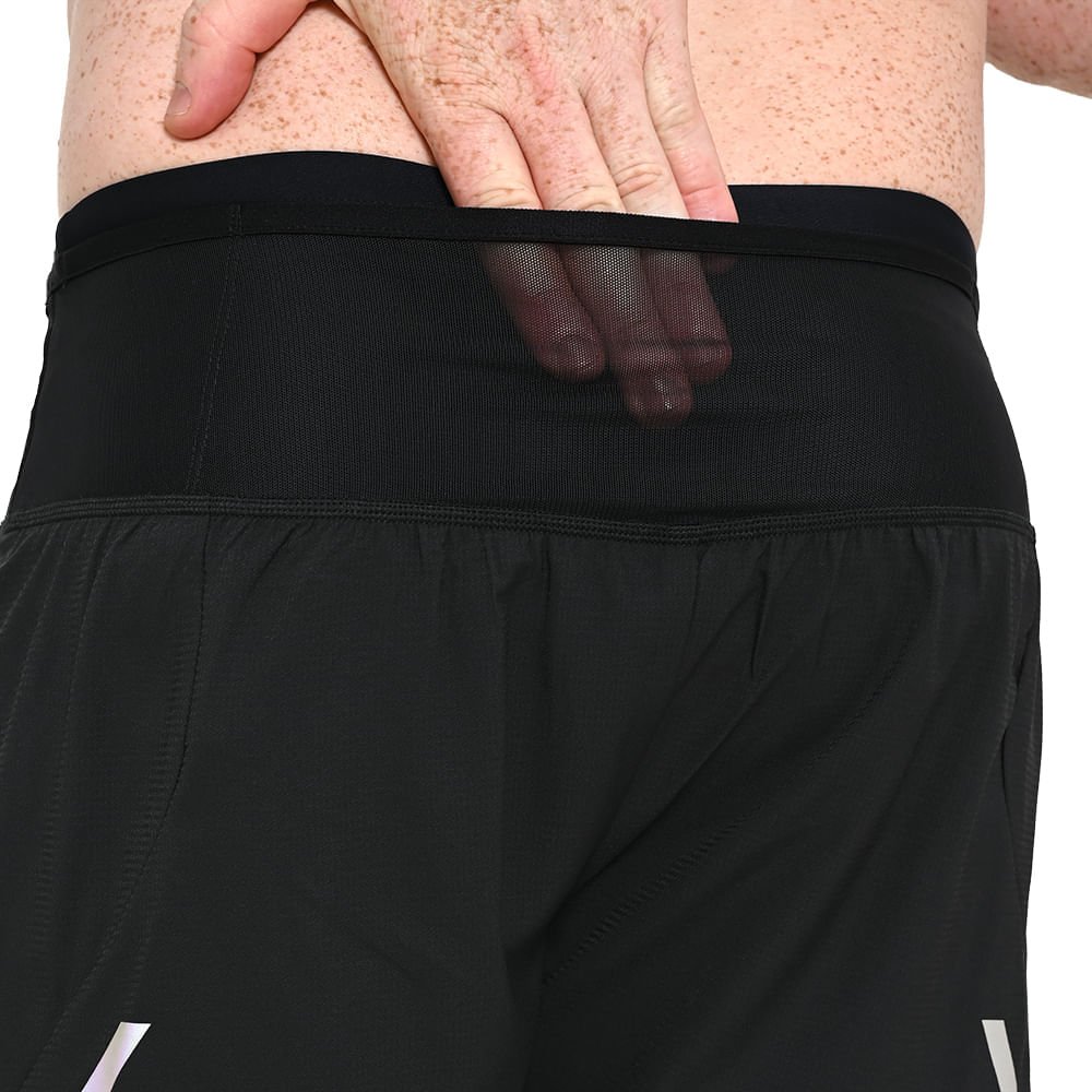 Shorts de Corrida Mizuno Trail ER 2 em 1 Preto 9