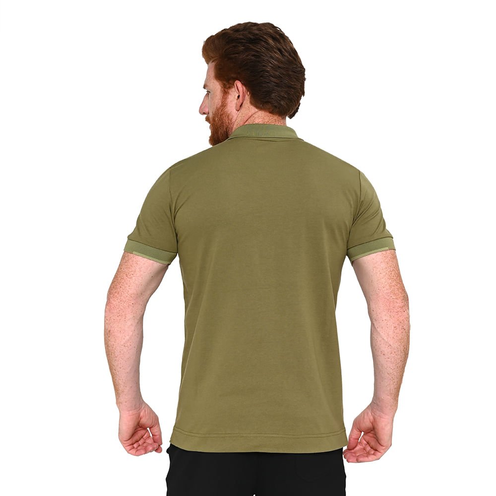 Camiseta Polo Casual Mizuno Street Verde 3