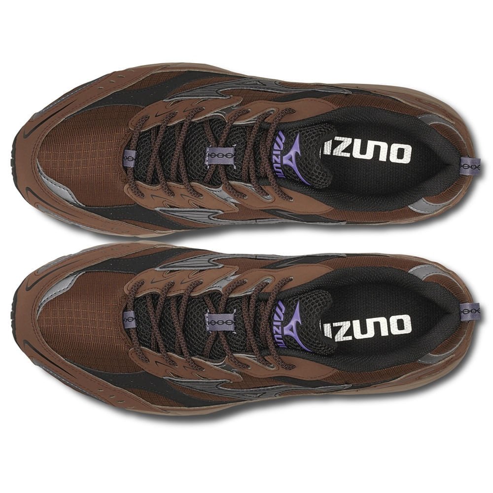 Tênis Casual Mizuno MZR Tech Marrom 4