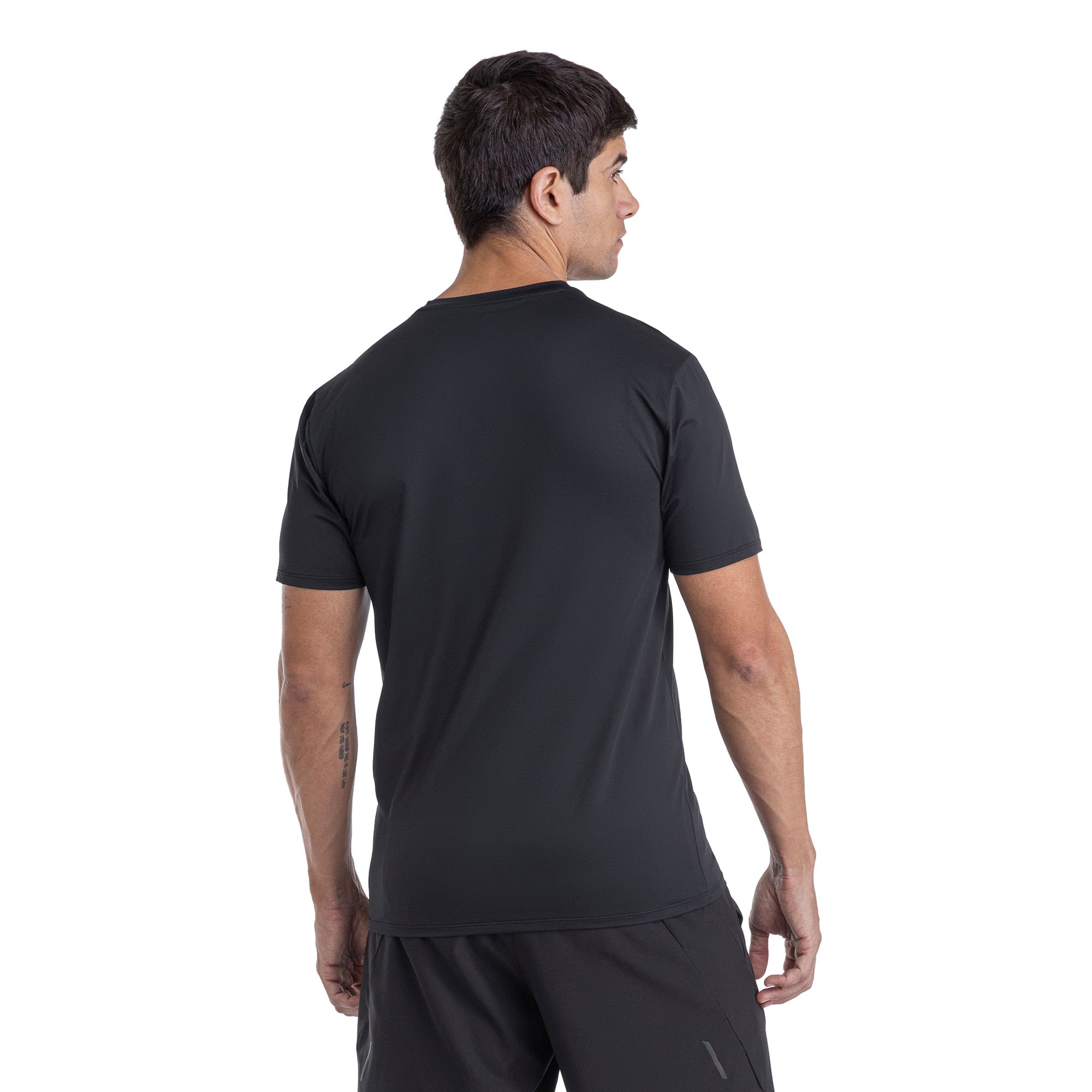 Camiseta de Corrida Mizuno Focus Stamp Preto 3